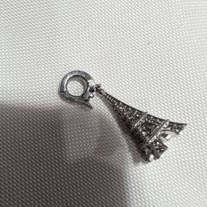 Swarovski Silver Eiffel Tower Charm Pendant